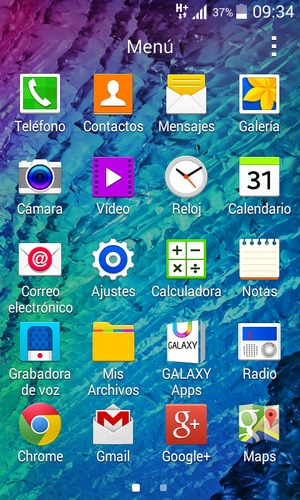Seleccione Ajustes