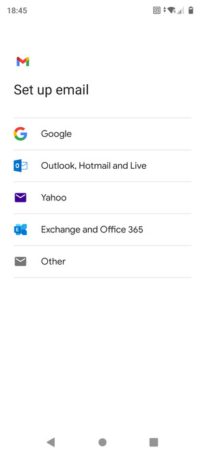 Select Exchange and Office 365
