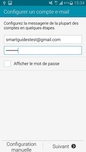 Saisissez votre adresse e-mail et votre mot de passe. Sélectionnez Suivant