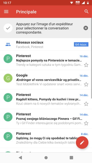 Votre messagerie Gmail est prête à l'emploi