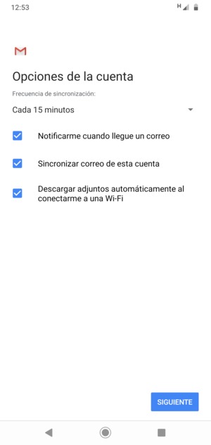 Seleccione SIGUIENTE