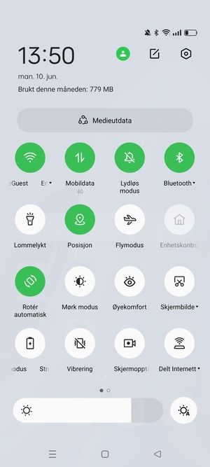Slå av Wi-Fi og Bluetooth