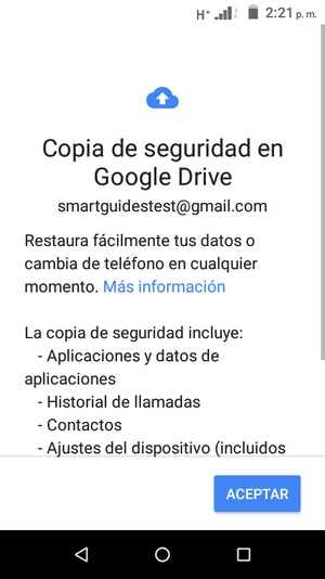 Seleccione ACEPTAR