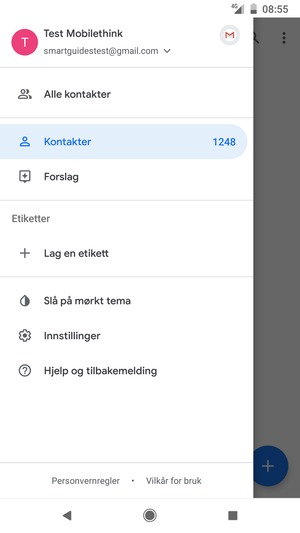 Velg Innstillinger