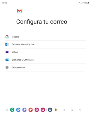 Seleccione Outlook, Hotmail y Live