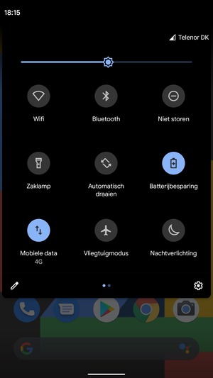 Selecteer de Instellingen knop