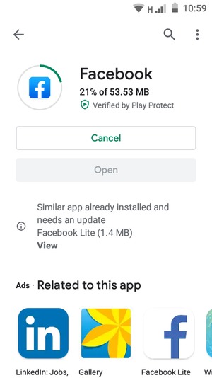 Wait for the installation process to finish