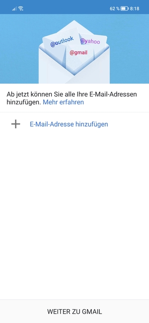 Wählen Sie E-Mail-Adresse hinzufügen