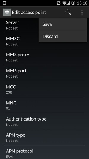 Select the Menu button and select Save