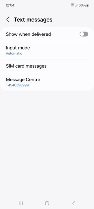 Select Message Centre
