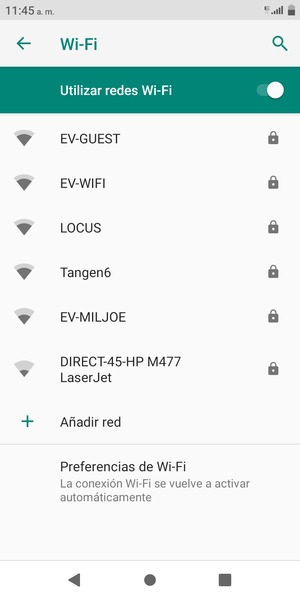 Seleccione la red inalámbrica a la que desea conectarse