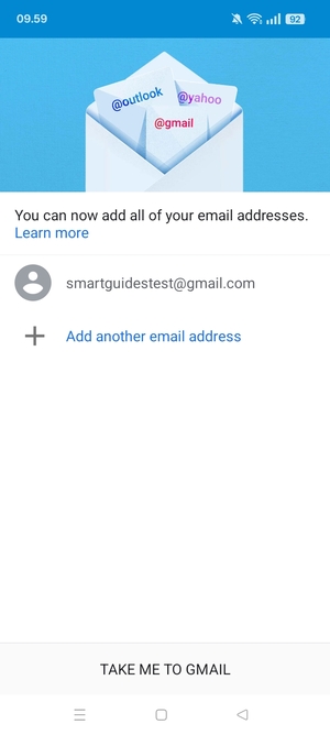 Select TAKE ME TO GMAIL