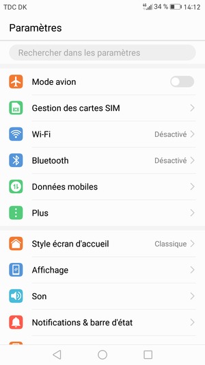 Sélectionnez Plus
