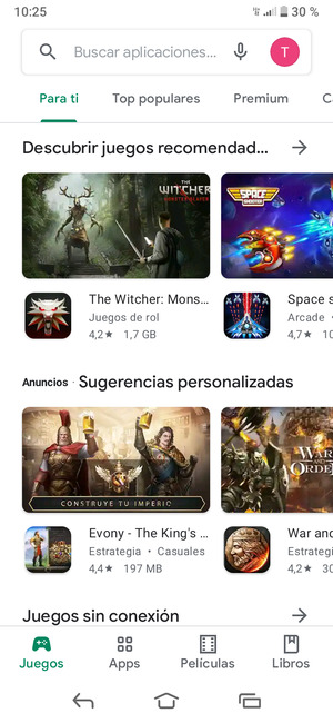 Seleccione la barra de Búsqueda