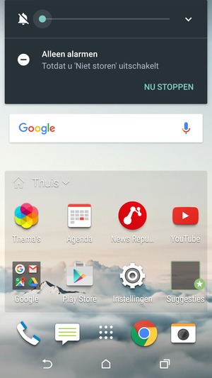 Klik nog een keer voor stille modus