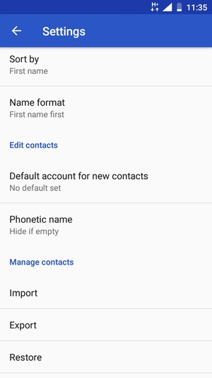 Scroll to and select Import