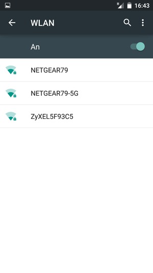 Wählen Sie das Wireless-Netzwerk, zu dem Sie eine Verbindung herstellen möchten