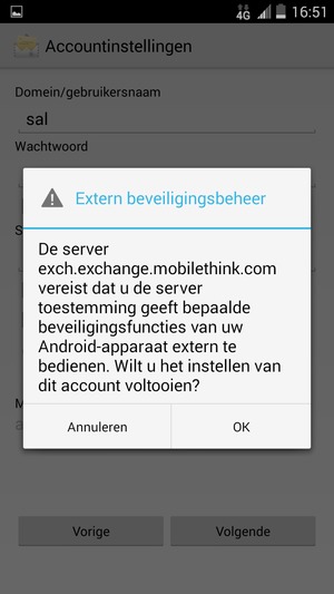 Selecteer OK