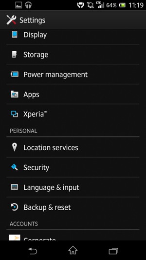 Return to the Settings menu and select Location services