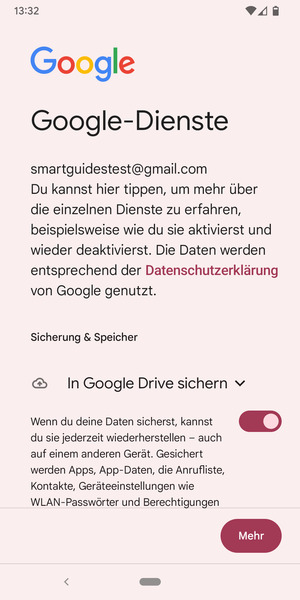 Wählen Sie Mehr