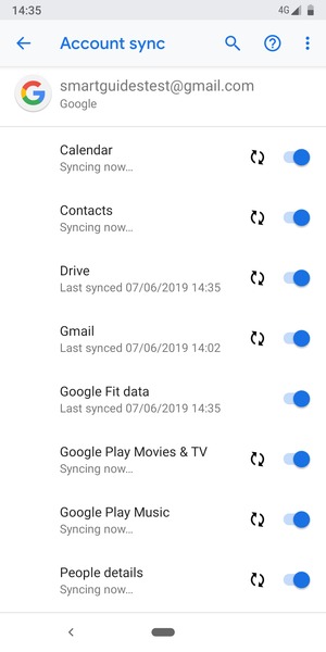 Your contacts from Google will now be synced to your phone