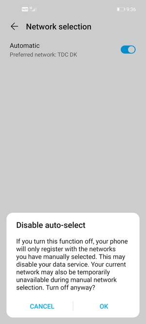 Select OK