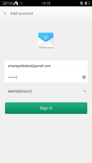 Enter your Gmail or Hotmail address and Password. Select Sign in