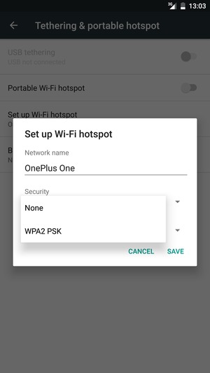 Select WPA2 PSK