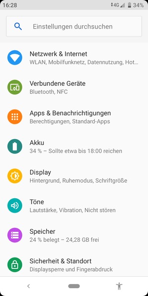 Wählen Sie Netzwerk & Internet