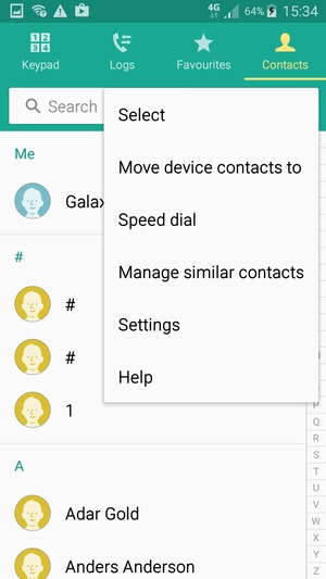 Select Settings