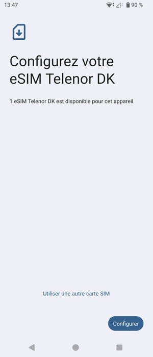 Sélectionnez Configurer
