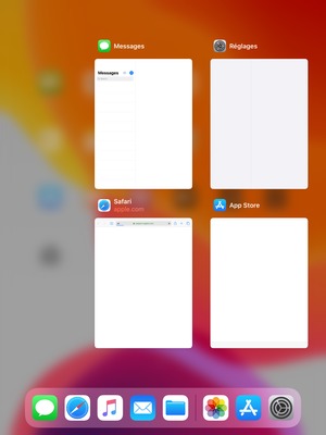 Un menu va s'afficher