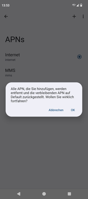 Wählen Sie OK