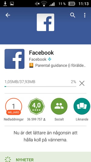 Vänta på att installationsprocessen avslutas