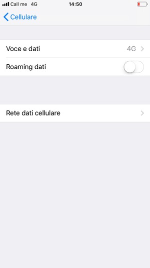 Seleziona Voce e dati