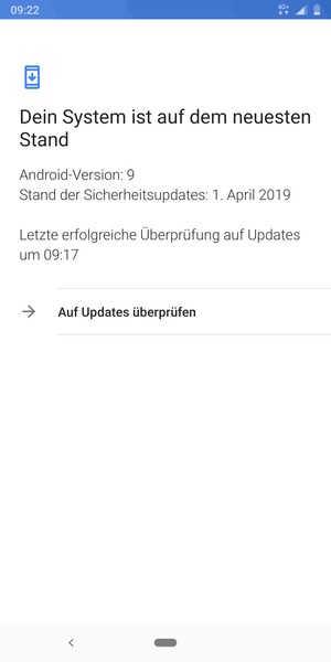 Wählen Sie Auf Updates überprüfen