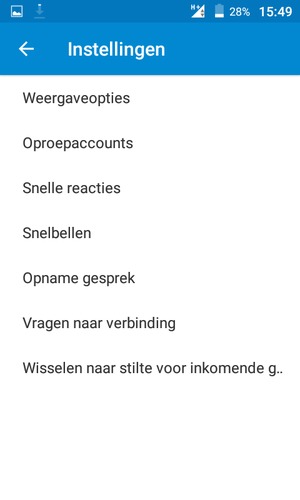 Selecteer Oproepaccounts