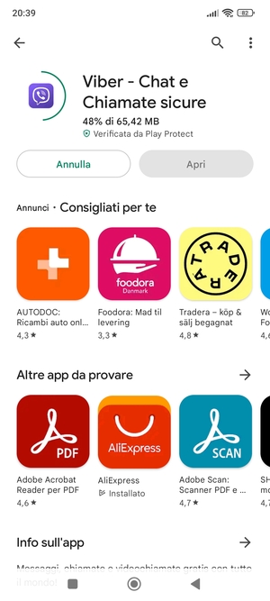 Attendi il completamento del processo di installazione