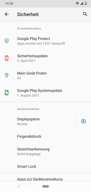 Ihr Handy ist jetzt mit einer Bildschirmsperre gesichert