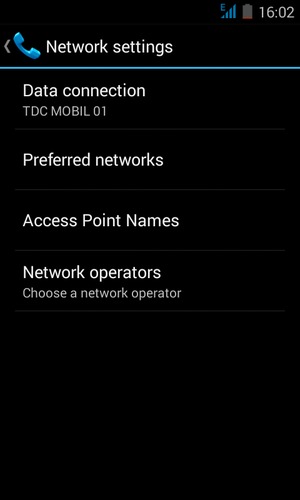 Select Access Point Names