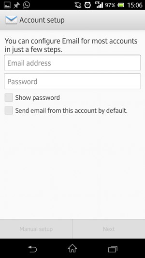 Enter your Gmail or Hotmail address and password. Select Next