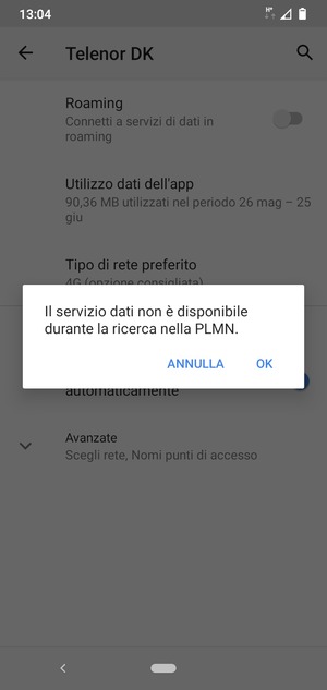 Seleziona OK