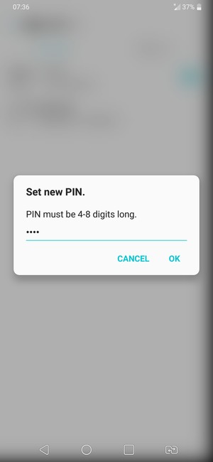 Enter your New SIM PIN and select OK
