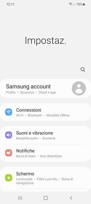 Seleziona Connessioni