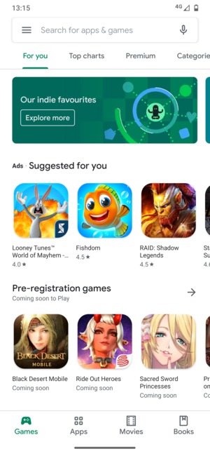 Select the Search bar