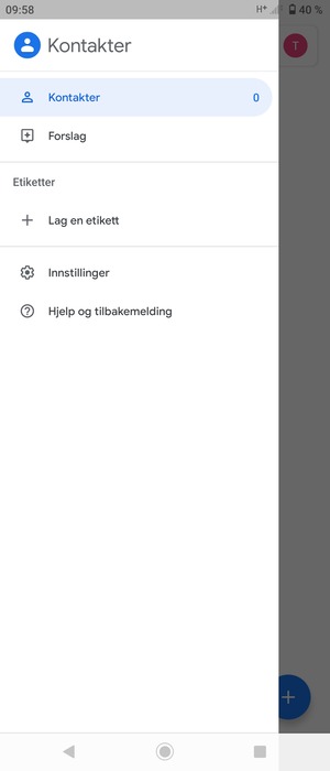 Velg Innstillinger