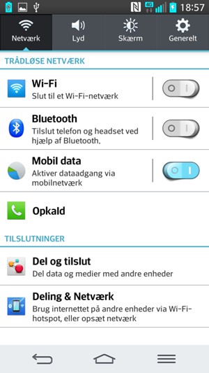 Vælg Deling & Netværk