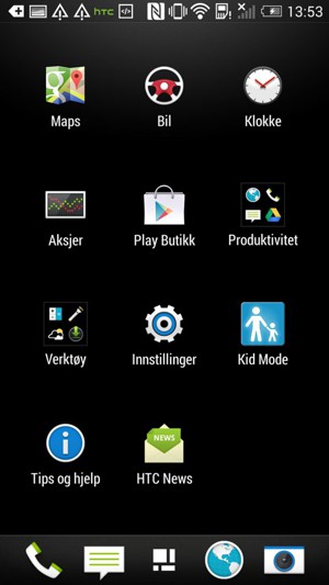 Velg Innstillinger