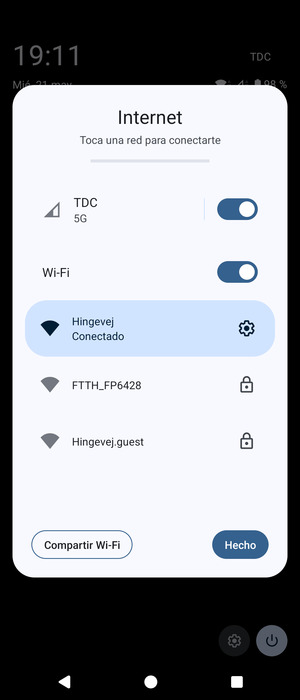 Desactive Wi-Fi