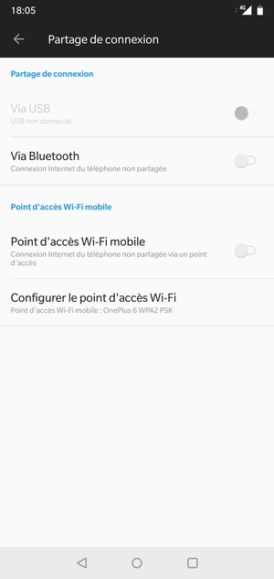 Sélectionnez Configurer le point d'accès Wi-Fi